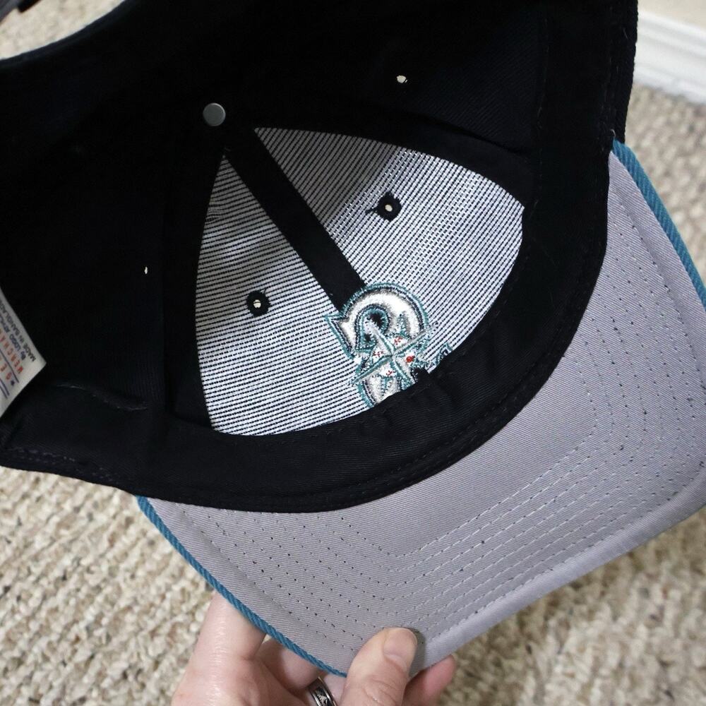Vintage Puma MLB Seattle Mariners Teal Wool Snapback Hat OSFA Sports Baseball - Picture 3 of 8